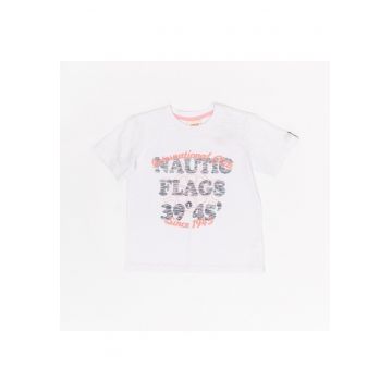 Tricou pentru copii - Nautic Flags - 17320 - Alb -