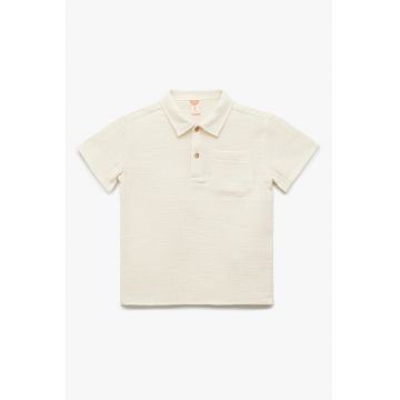 Tricou polo cu buzunar pe piept