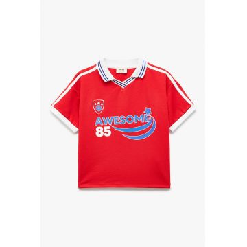 Tricou polo cu imprimeu