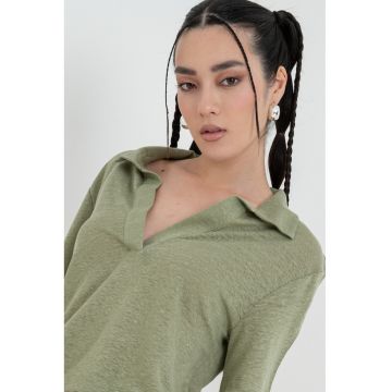 Tricou polo lejer din in
