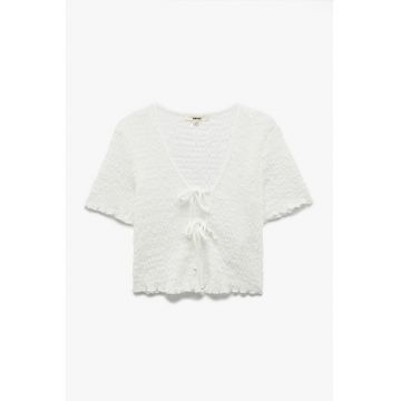 Tricou regular fit cu decolteu in V