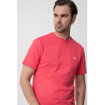 Tricou regular fit cu decolteu la baza gatului