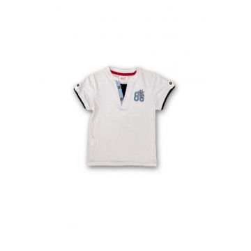 Tricou tip camasa baieti - din bumbac - 21330