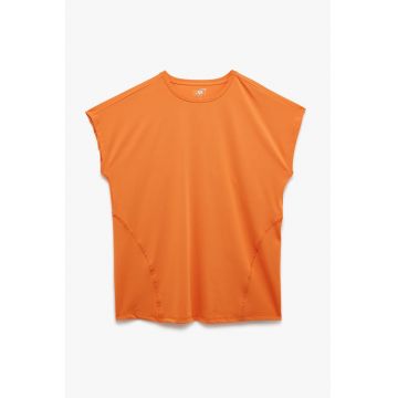 Tricou uni cu decolteu rotund