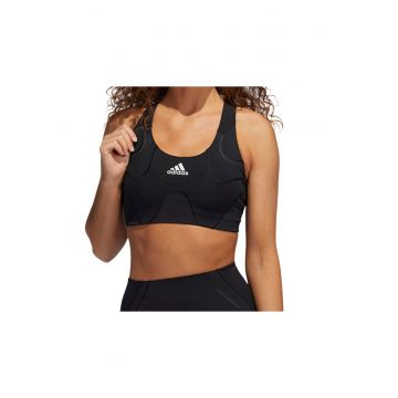 Bustiera fitness cu detaliu logo -