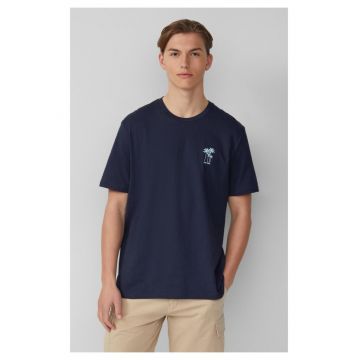 Q/S by s.Oliver Tricou barbati cu imprimeu - decolteu la baza gatului - Regular fit