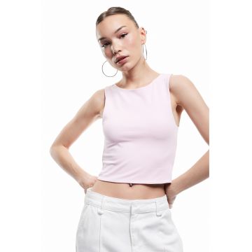 Top crop din amestec de bumbac