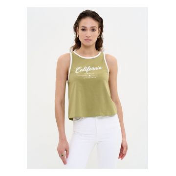 Top de bumbac cu imprimeu Vitalina