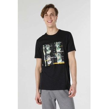 Tricou Cu Maneca Scurta De Barbati Antracit Regular Fit Cl1058889