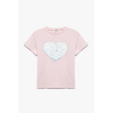 Tricou cu paiete reversibile