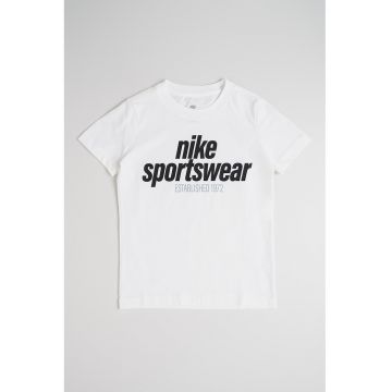 Tricou de bumbac cu imprimeu contrastant