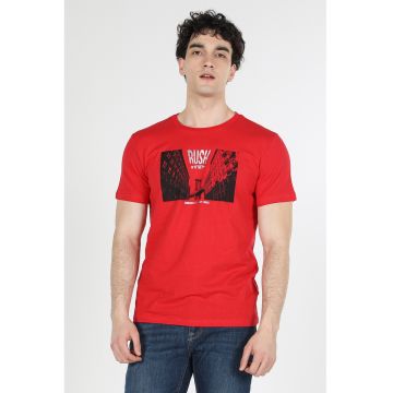 Tricou de bumbac cu imprimeu foto