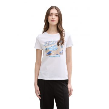 Tricou de bumbac cu imprimeu foto