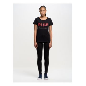 Tricou de bumbac cu imprimeu logo Brunona -