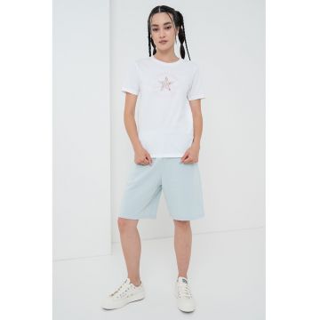 Tricou de bumbac cu logo