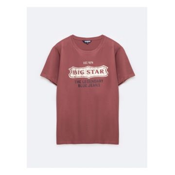 Tricou de bumbac cu maneci cazute