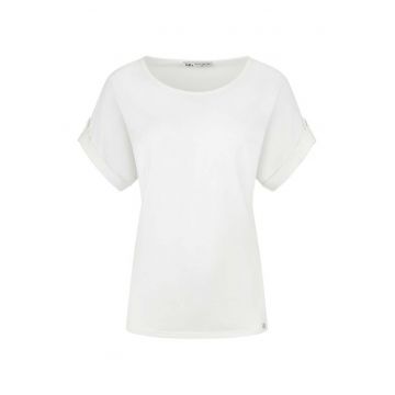 Tricou din amestec de liocel - Alb