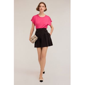 Tricou din bumbac cu decolteu rotund