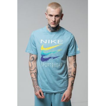 Tricou din bumbac cu imprimeu contrastant