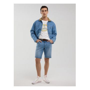 Tricou din bumbac cu logo Stelian