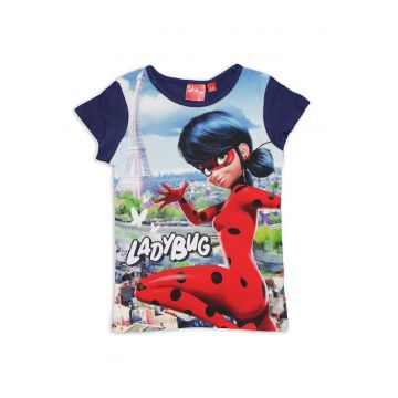 Tricou fete - Albastru - Bumbac -