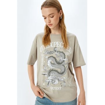 Tricou lejer cu imprimeu