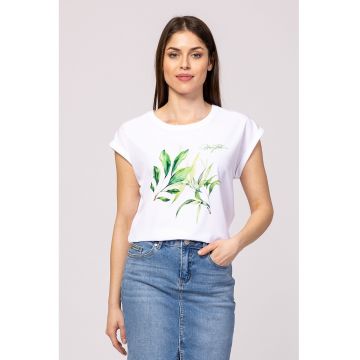 Tricou lejer din amestec de modal cu imprimeu Mona