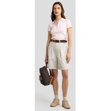 Tricou polo cu aspect striat Rafaela
