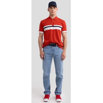 Tricou polo cu dungi Poloer