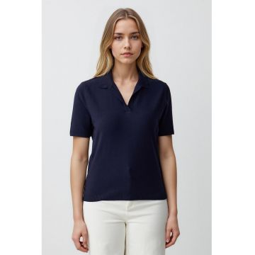 Tricou polo relaxed fit
