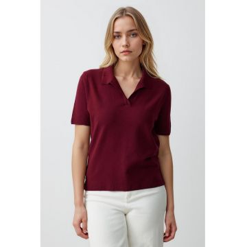 Tricou polo relaxed fit