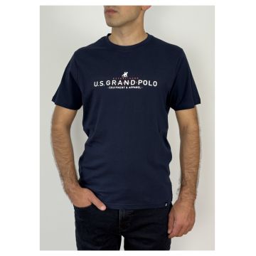 U.S. Grand POLO Tricou barbati cu imprimeu text - Regular fit