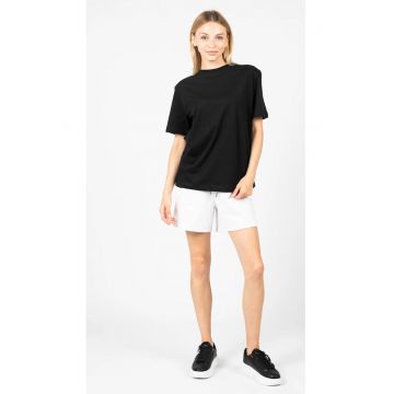 Tricou cu fenta cu fermoar pe partea din spate -