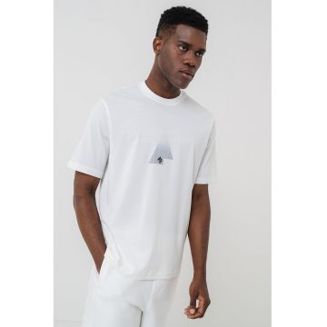 Tricou cu imprimeu grafic pe partea din fata