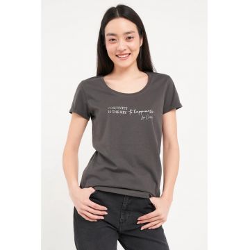- Tricou dama cu imprimeu texturat ( EBONY