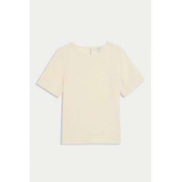 Tricou de bumbac cu decolteu rotund