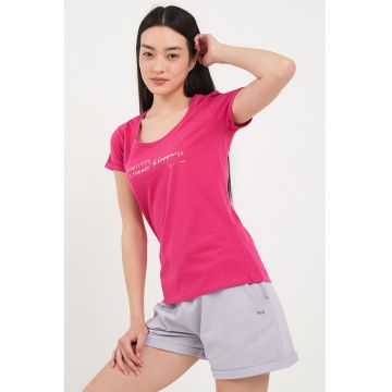 Tricou de bumbac cu text