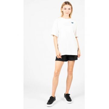 Tricou din bumbac cu fluturi decorativi -