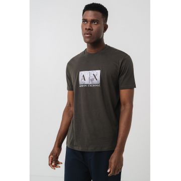 Tricou din bumbac cu imprimeu logo