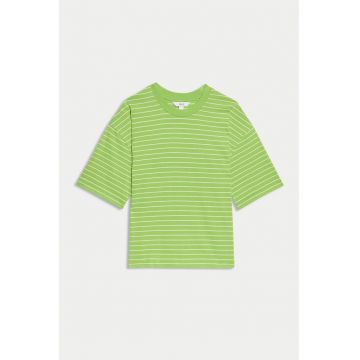 Tricou din bumbac cu model in dungi