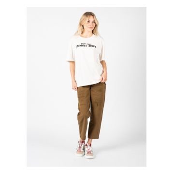 Tricou din bumbac cu text -