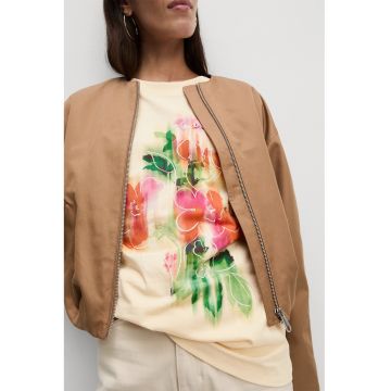 Tricou lejer cu imprimeu floral