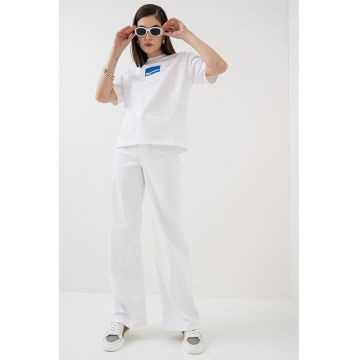 Tricou lejer de bumbac organic cu logo