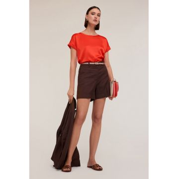Tricou lejer din satin