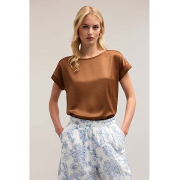 Tricou lejer din satin