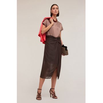 Tricou lejer din satin