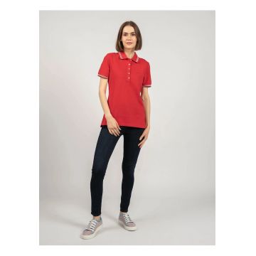 Tricou polo cu detalii contrastante Sustin -
