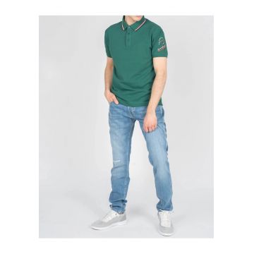 Tricou polo cu imprimeu logo pe maneca -