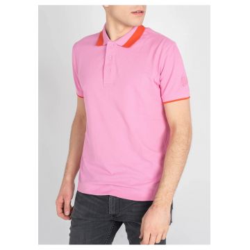 Tricou polo din bumbac - Roz -