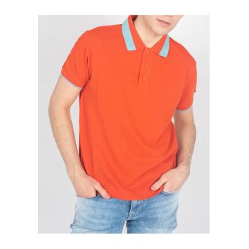 Tricou polo portocaliu -
